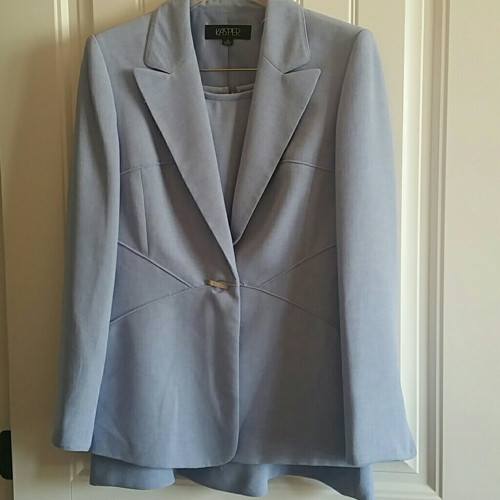Light blue business suit